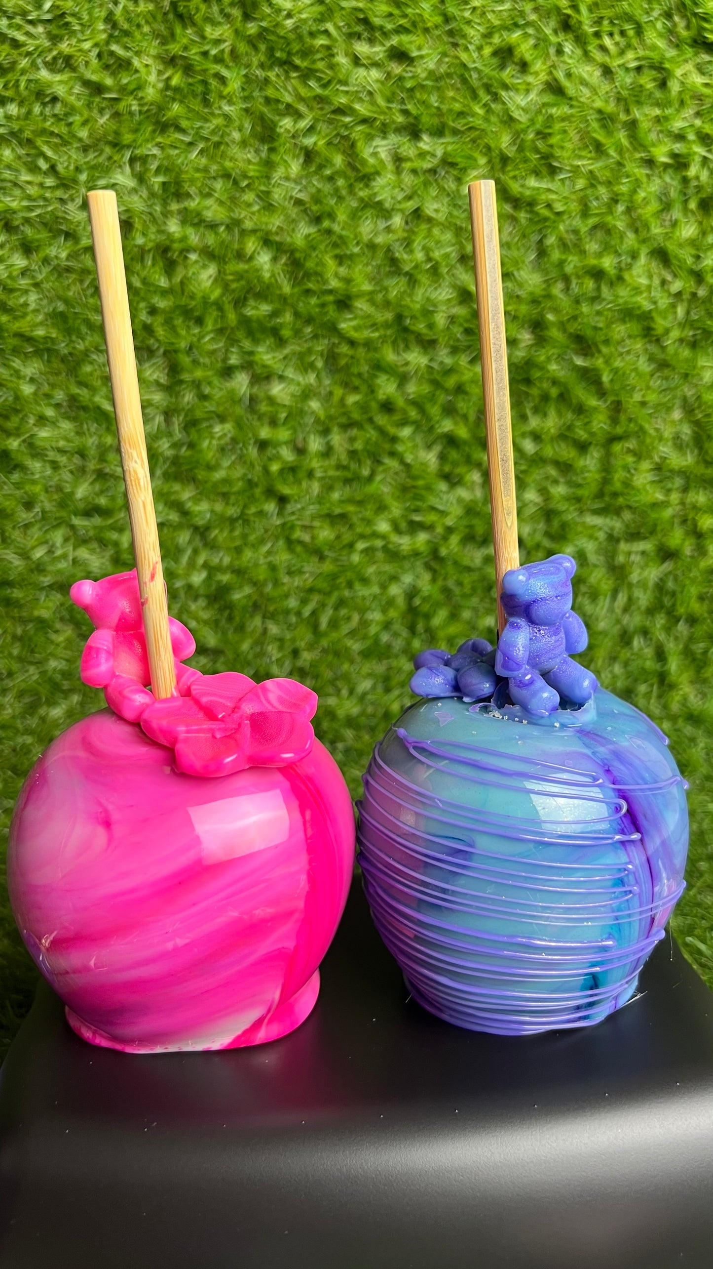 🍎 🍭Pommes d’amour personnalisées - Lot de 2