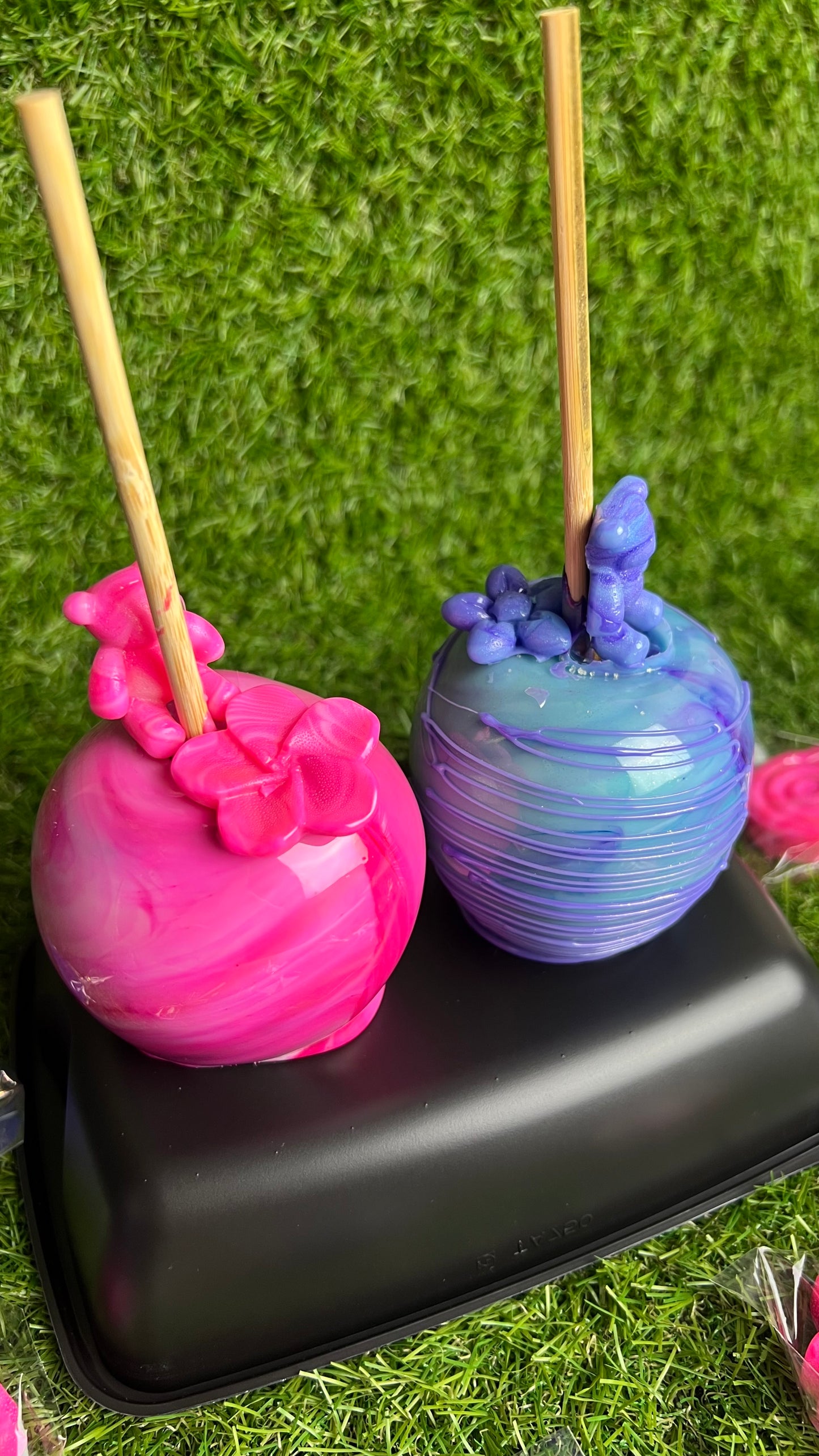 🍎 🍭Pommes d’amour personnalisées - Lot de 2